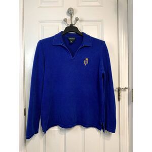 Lauren Jeans Co by Ralph Lauren Blue Cotton Pullover Size Large